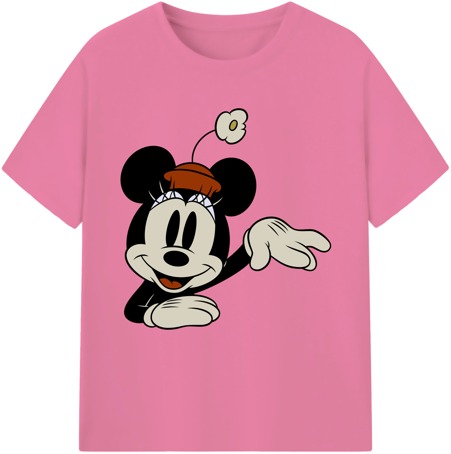 （画像用） ミッキーマウス Mickey Mouse 綿100％半袖Tシャツ（フロントプリント）
